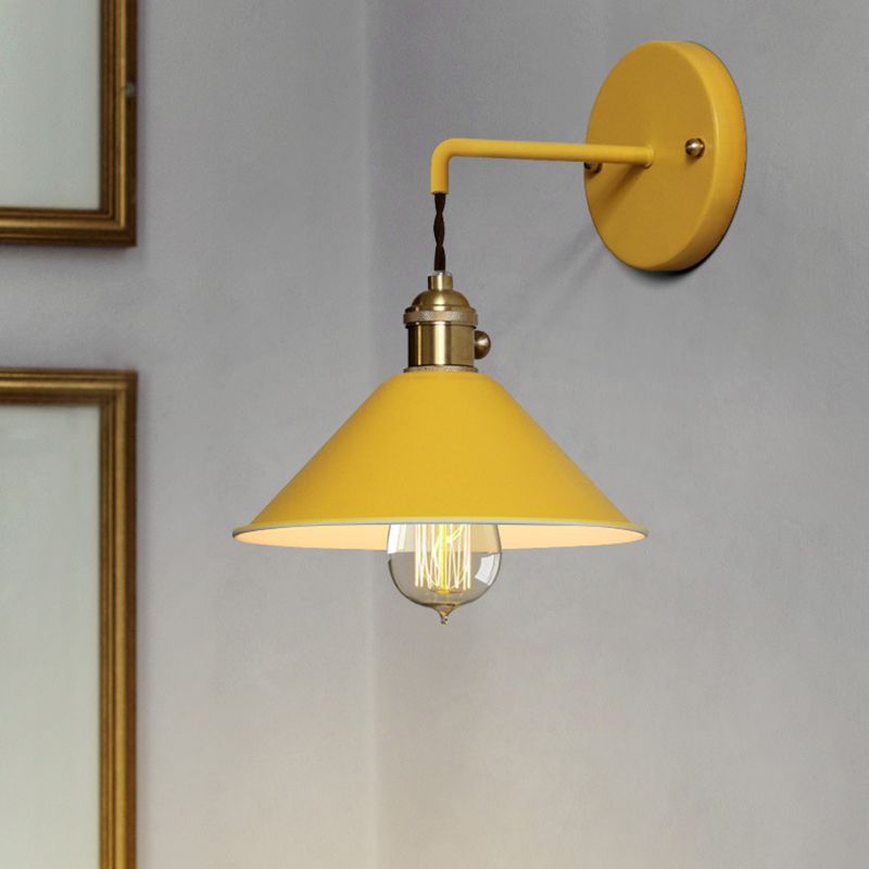 Flare Wall Mounted Lamps Modern Style Metal 1 Light Wall Light Sconces