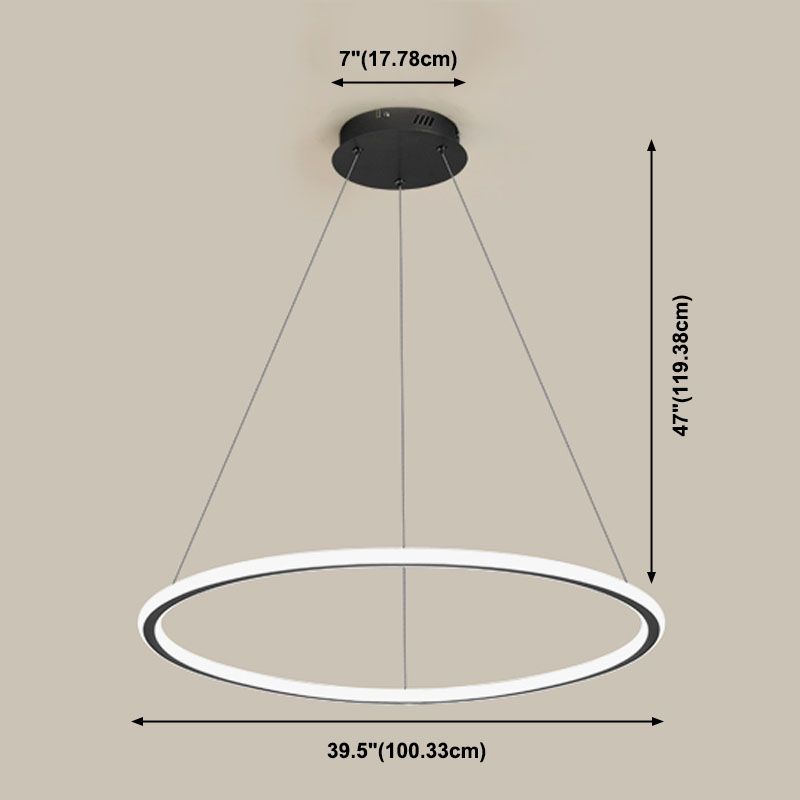 Luce di lusso moderno moderno moderno semplice a led lampadario a led lampadario per sala da pranzo
