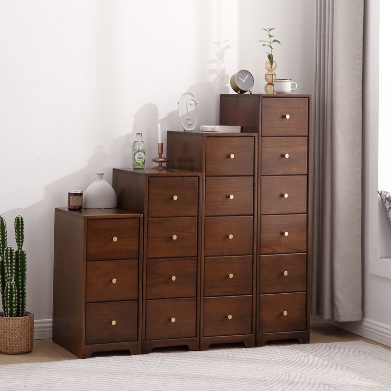 15.74" Wide Wood Accent Chest with Drawers Modern Lacquered Chest