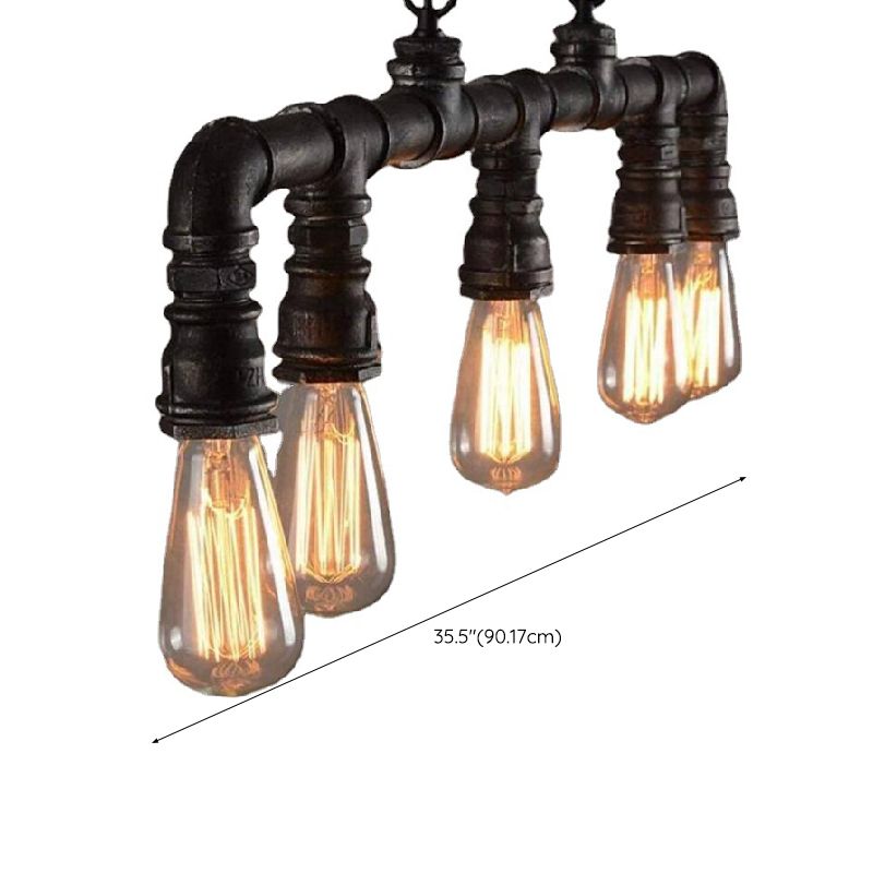 Industrial Island Light Minimalist Pendant Lighting Fixture for Dining Room