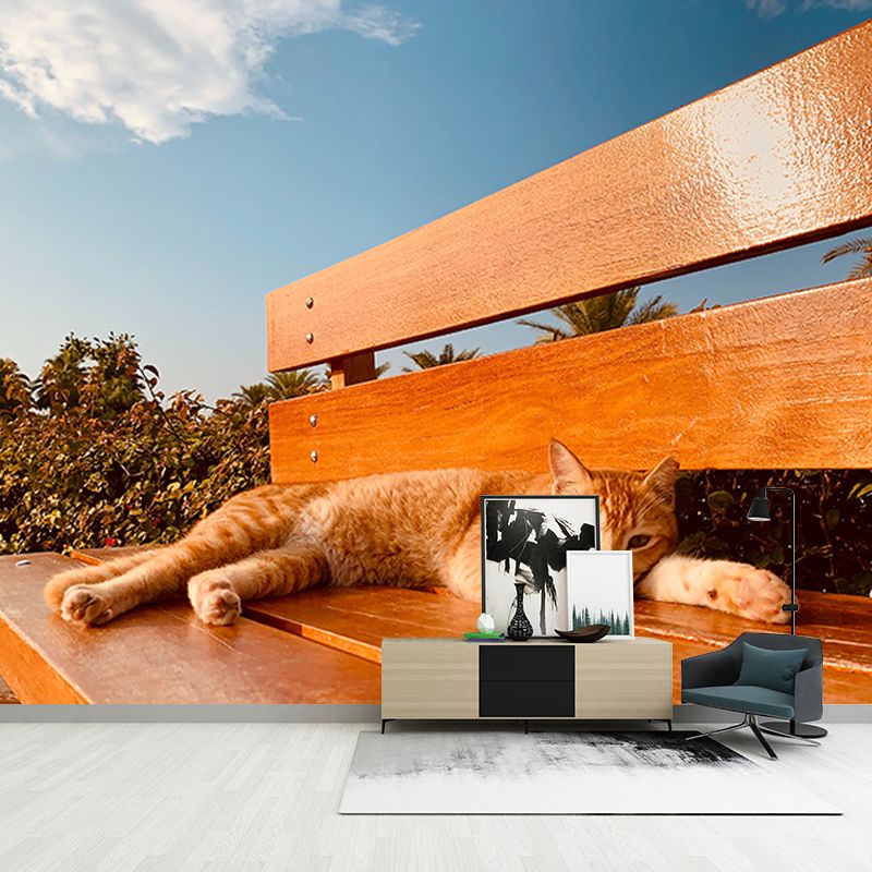 Cute Cats Mildew Resistant Mural Wallpaper Indoor Wall Mural