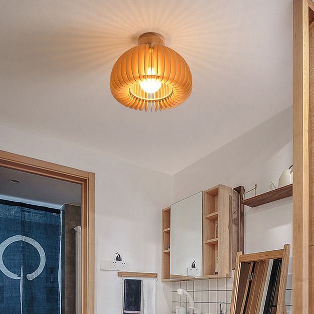 Modern Style Flush Mount Wood Flush Mount Lighting for Dining Room