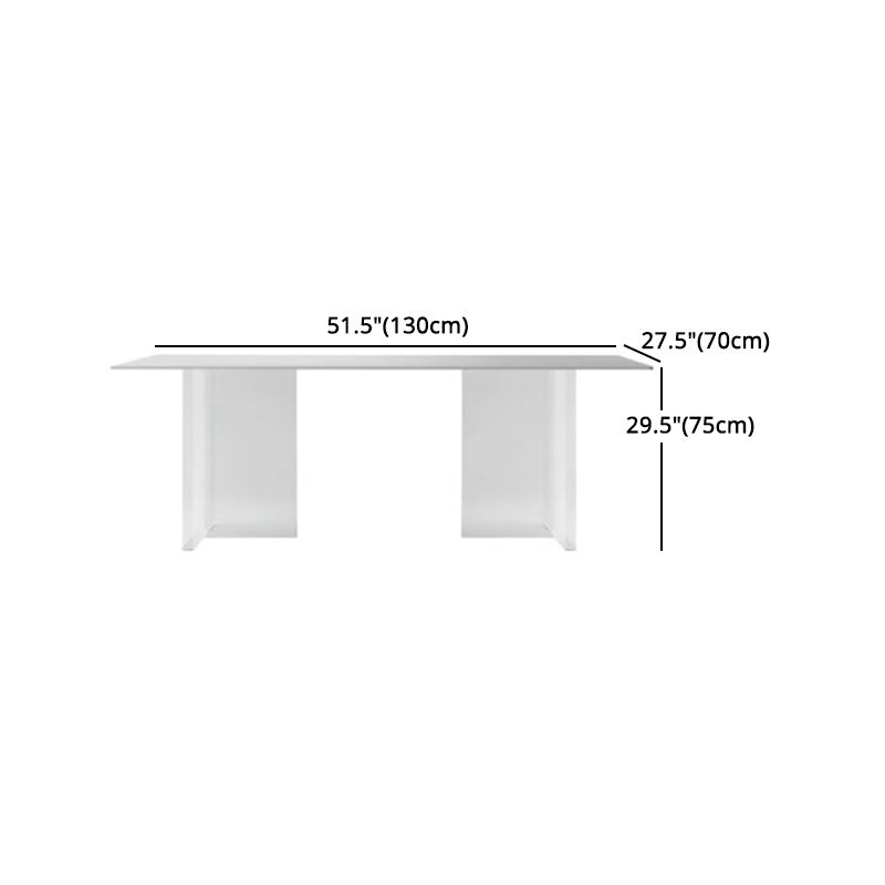 Modern 1/7 Pieces Dining Set Rectangle Stone Dining Table for Restaurant