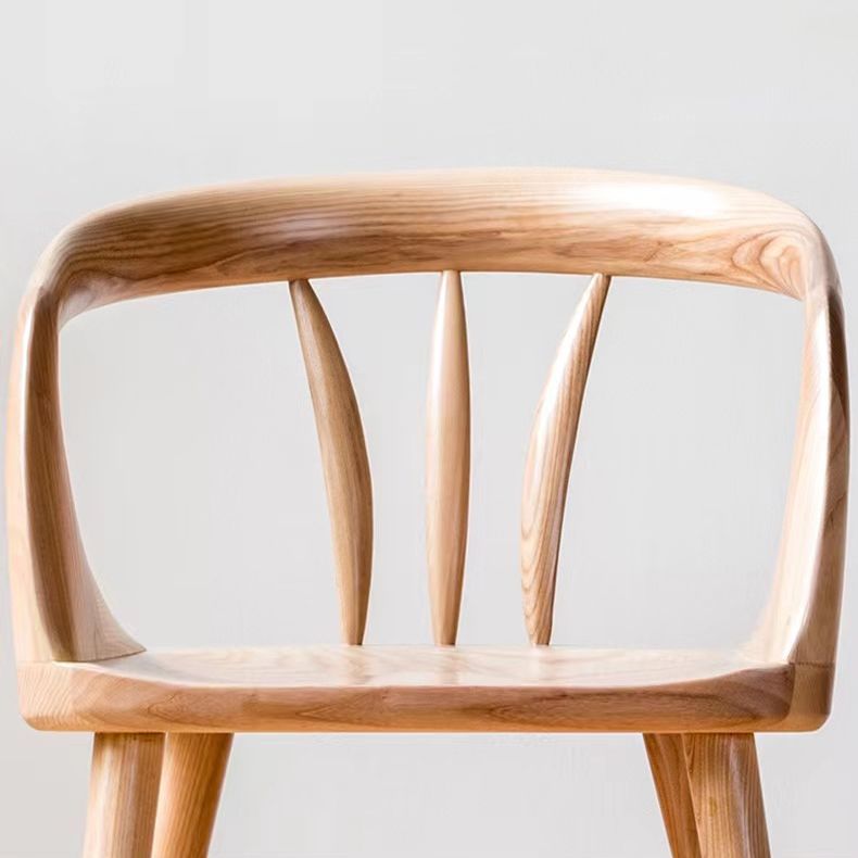 Contemporary Arm Dining Chair Dining Room Solid Wood Dining Chair