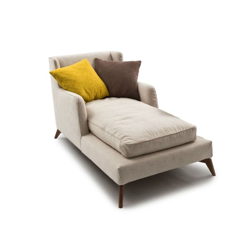 Upholstered Chaise Lounge Couch Micro-Fabric Chaise Lounge Chair Scandinavian Chaise