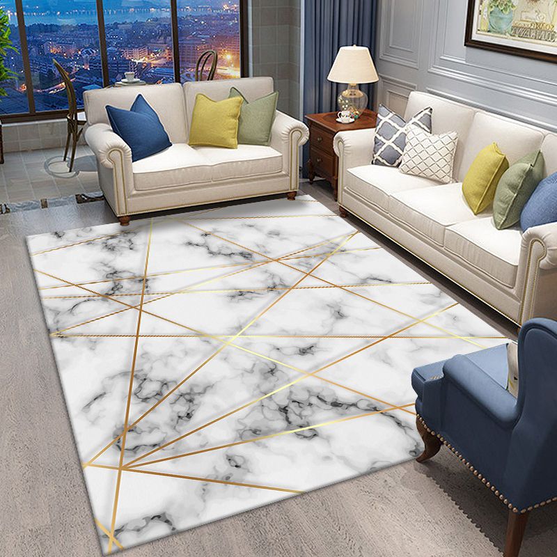 Creative Graphic Printed Carpet Polyester Rug Non-Slip Backing Indoor Rug for Home Decoration