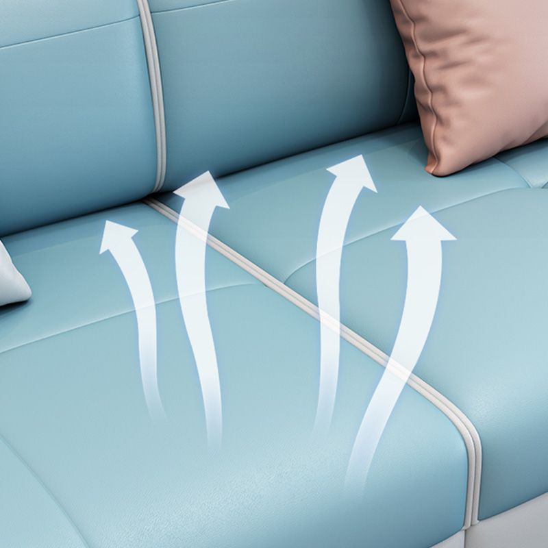 112.2"W √ó 59.06"D √ó 59.06"H Pillow Top Arm Sectionals with Slipcovers and Storage