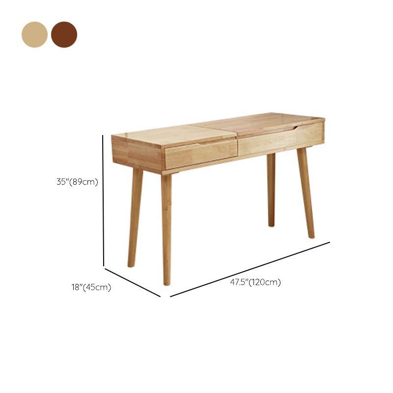 Contemporary Solid Wood Make -up Tables Vanity with 1 Drawer