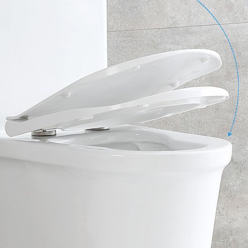 Modern Flush Toilet Floor Mounted Siphon Jet ABS Toilet Bowl