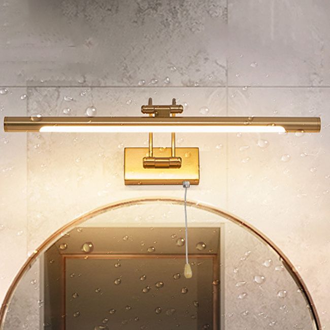 LED Mirror Front Light Modern Simple Vanity Light with Plastic Shade for Bathroom