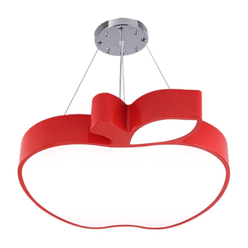 Pendentif de plafond bleu / jaune / vert Apple Simplicité LED LED LED DE CHANDELIQUE ACRYLI