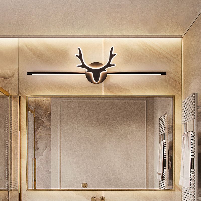Antlers LED Mirror Front Light Modern Simple Vanity Light with Acrylic Shade for Bathroom