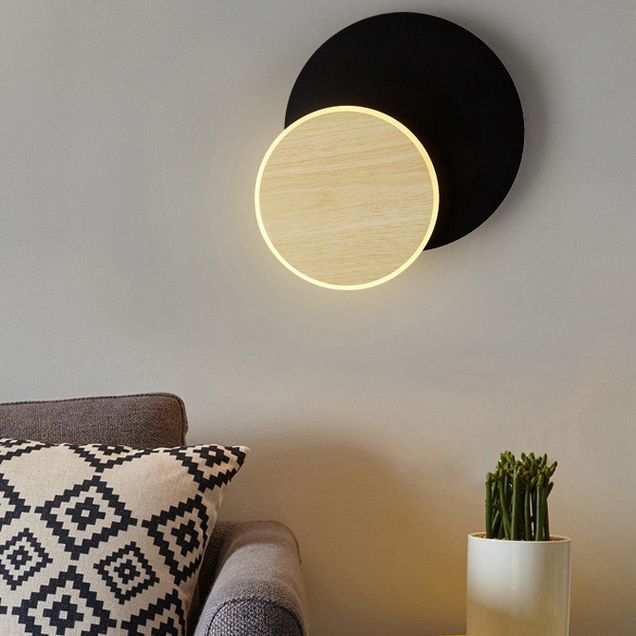 Finitura in legno Mobile sfumatura da muro da parete Minimalist LED SCONCE LUCE PER LAVOGLIA