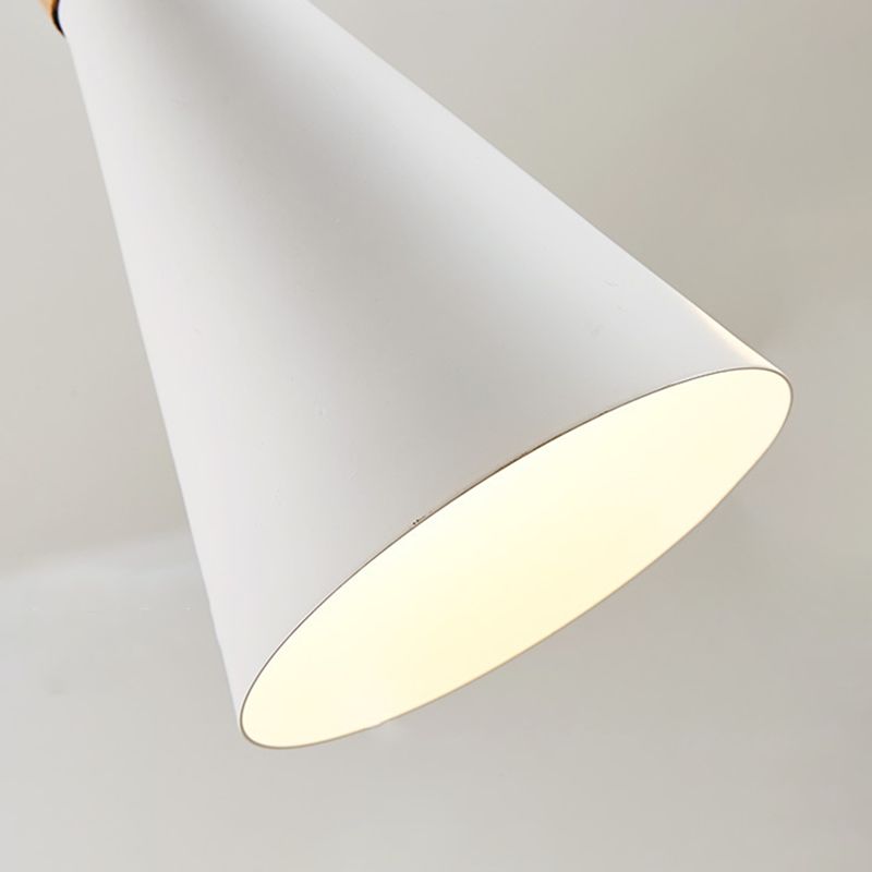 Macaron Style Hanging Light Fixture 1-Light Pendant Lamp with Metal Shade for Bedroom