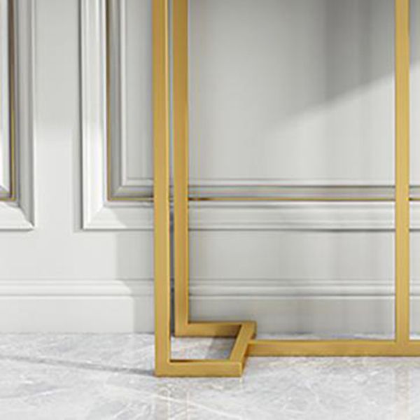 Glam Marble Console Table 12" W Rectangle Accent Table for Hall