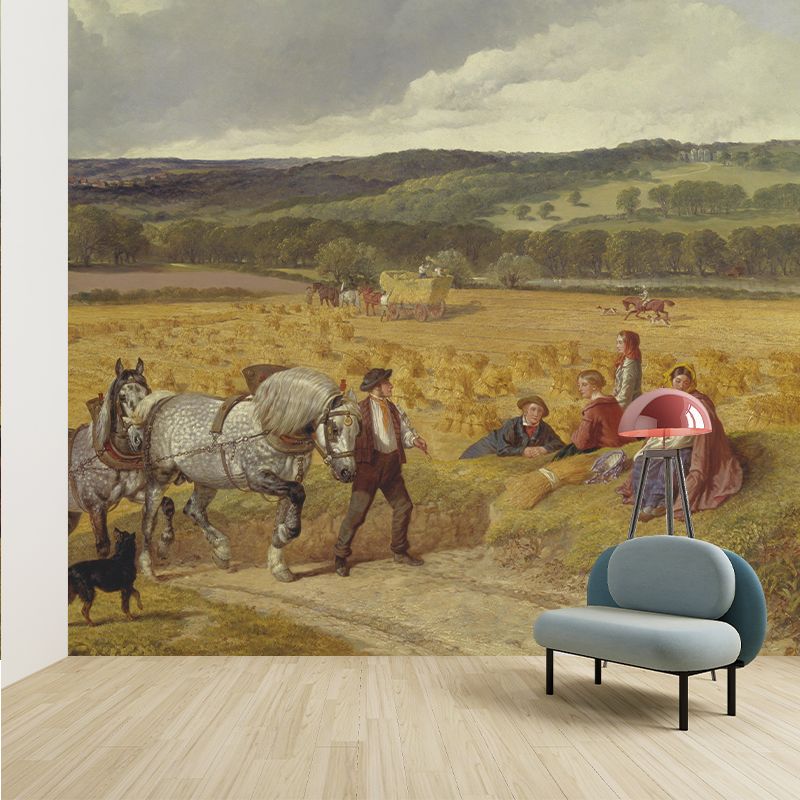 Customized Painting Illustration Mural Decorative Eco-friendly for Room