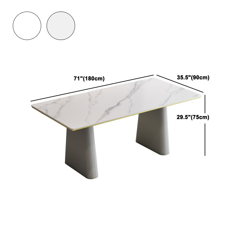 Modern Style 1/5/7 Pieces Dining Set Rectangle Stone Dining Table for Dining Room