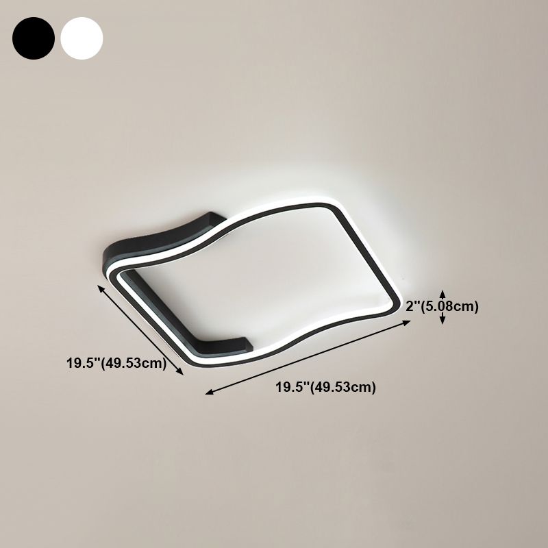 Quadratische Metall Deckenleuchte Einfachheit LED Deckenbeleuchtung