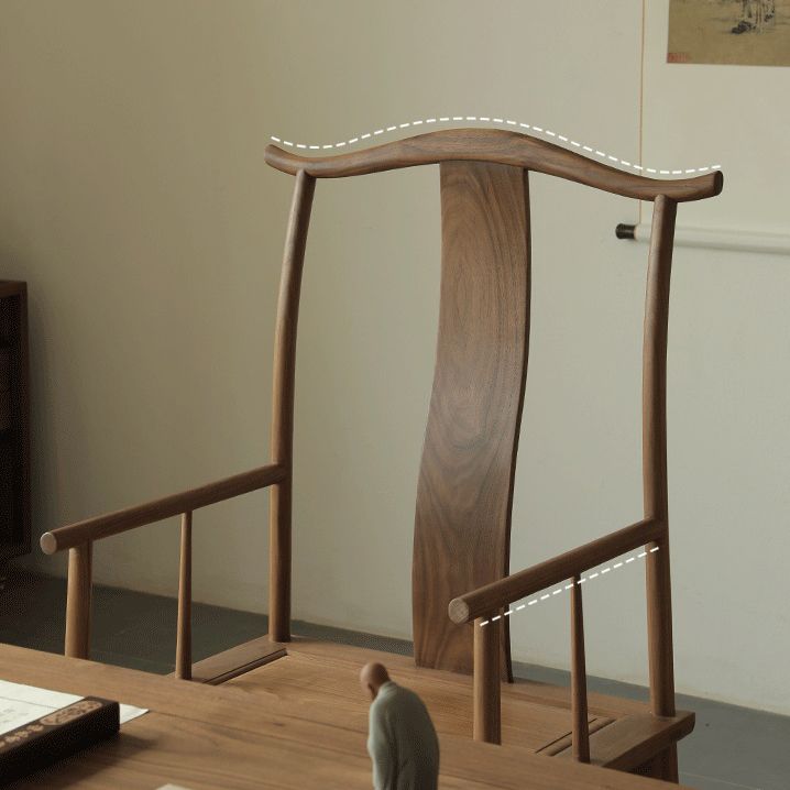 Traditional Kitchen Dining Chair High Back Solid Wood Dining Chair