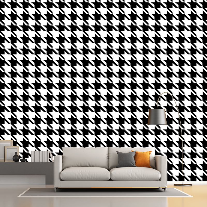 Modern Geometry Mural Wallpaper Stain-Proof Modernist Wall Decor for Home