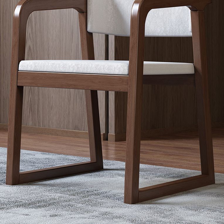 Scandinavische houten keuken eetkamerstoel open achterste stoel