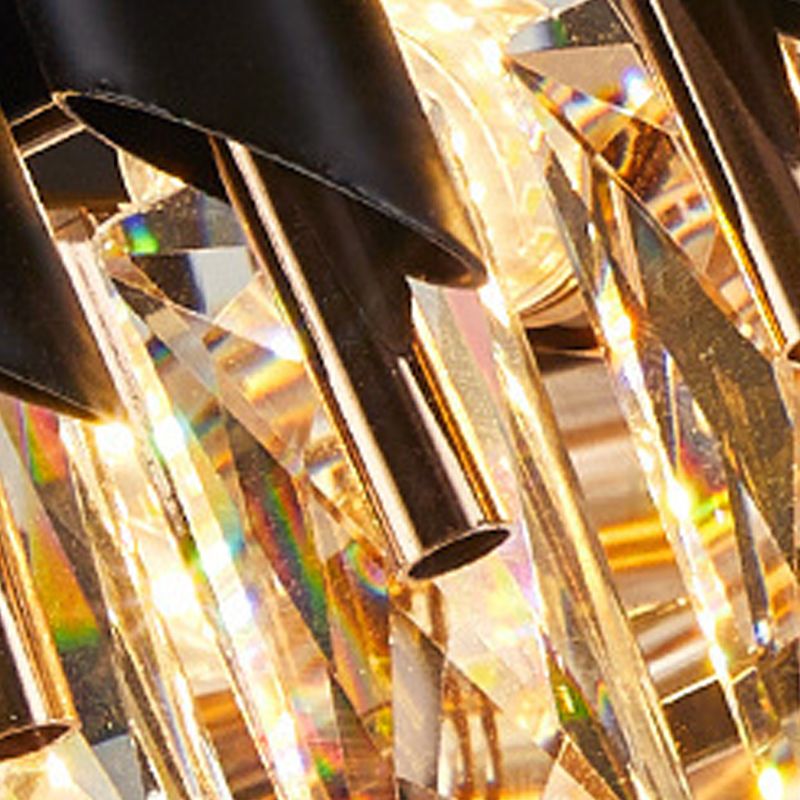 Luz de lámpara de lámpara de cristal moderna lámpara de araña colgante múltiple para cafetería