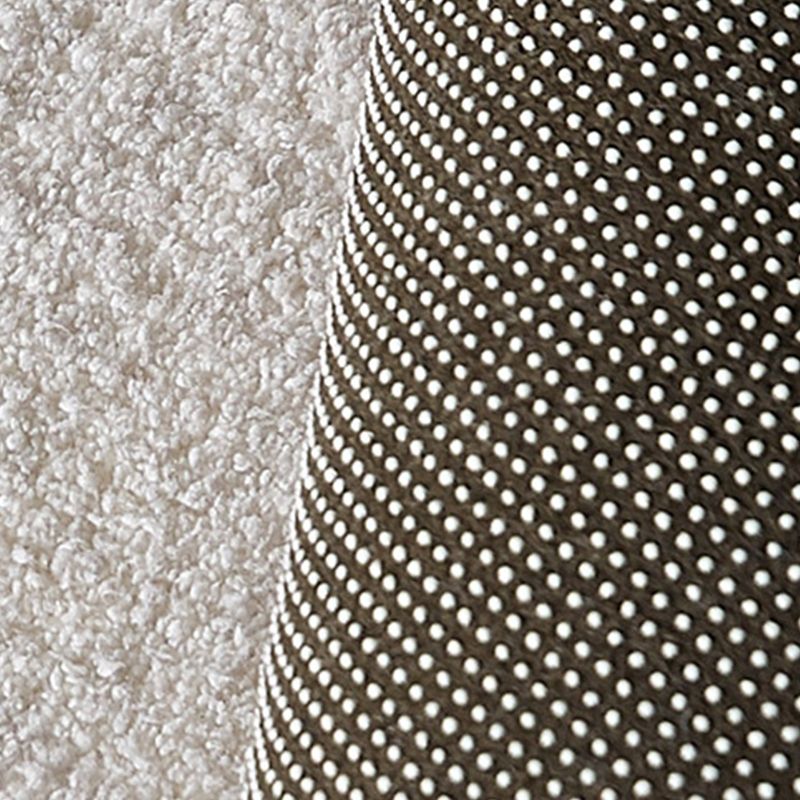 Chic White Area Rug Stripe Pattern Modern Area Carpet Polyester Non-Slip Backing Rug for Living Room