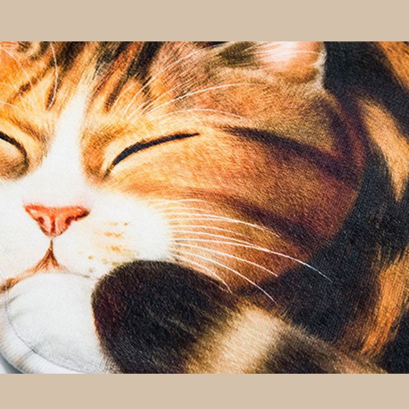 Novelty Color Mixed Cats Print Rug Polyester Comfort Carpet Non-Slip Backing Indoor Rug for Living Room