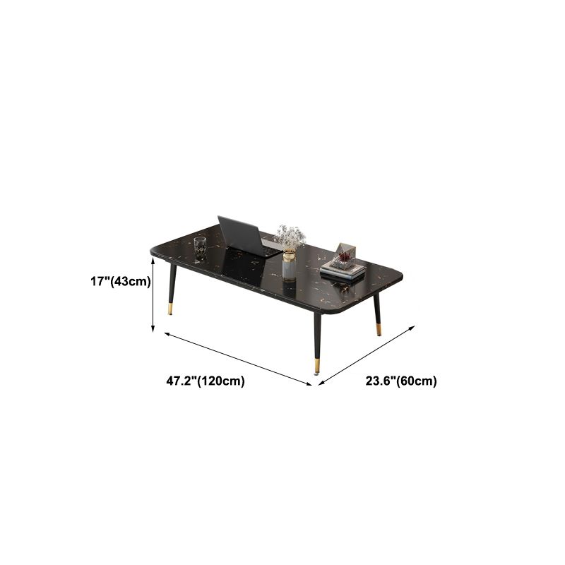 Four Legs Coffee Table Modern Minimalist Coffee Table for Living Room