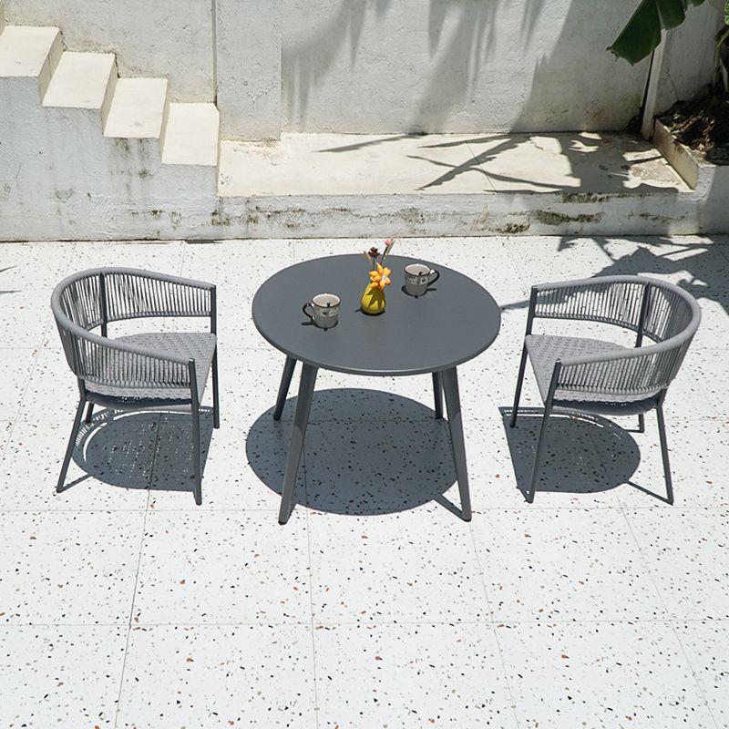 Metal Patio Dining Set 1/2/3/5/7 Pieces Dining Table Set with Chairs