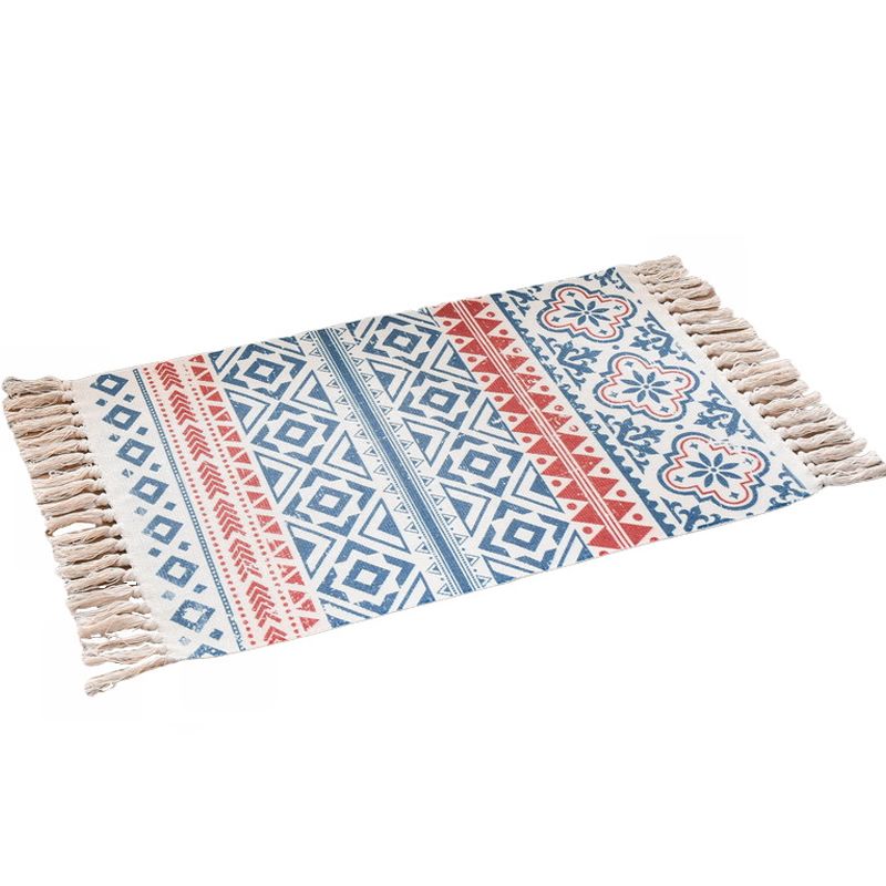 Funky Schlafzimmer Teppich Teppich mehrfarbig gemustertes Teppich aus Baumwollwaschable