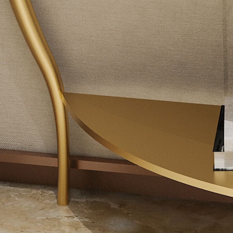 Glam Hall Console Table with 3 Legs 1-shelf Slate Moon Console Table