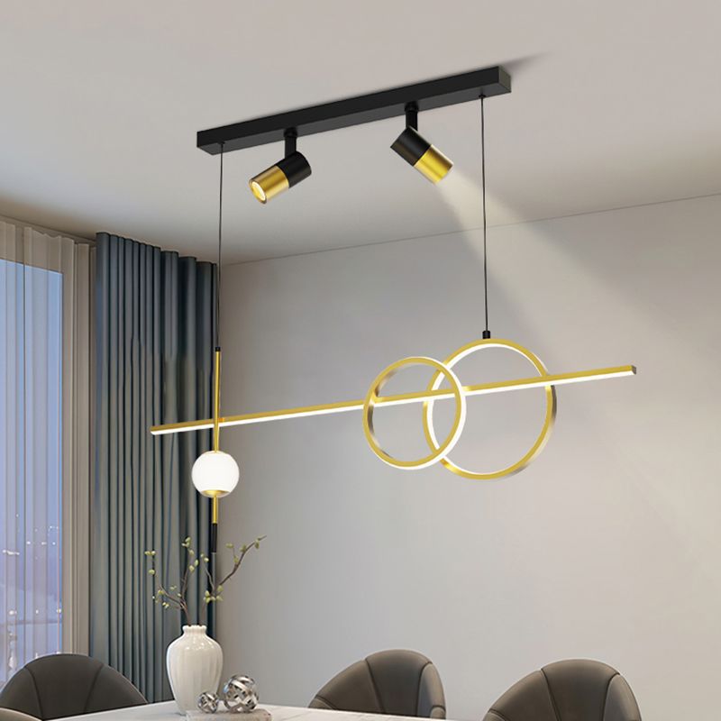 Nuova lampada a sospensione in metallo a LED LINEAD LED LED LAD per sala da pranzo