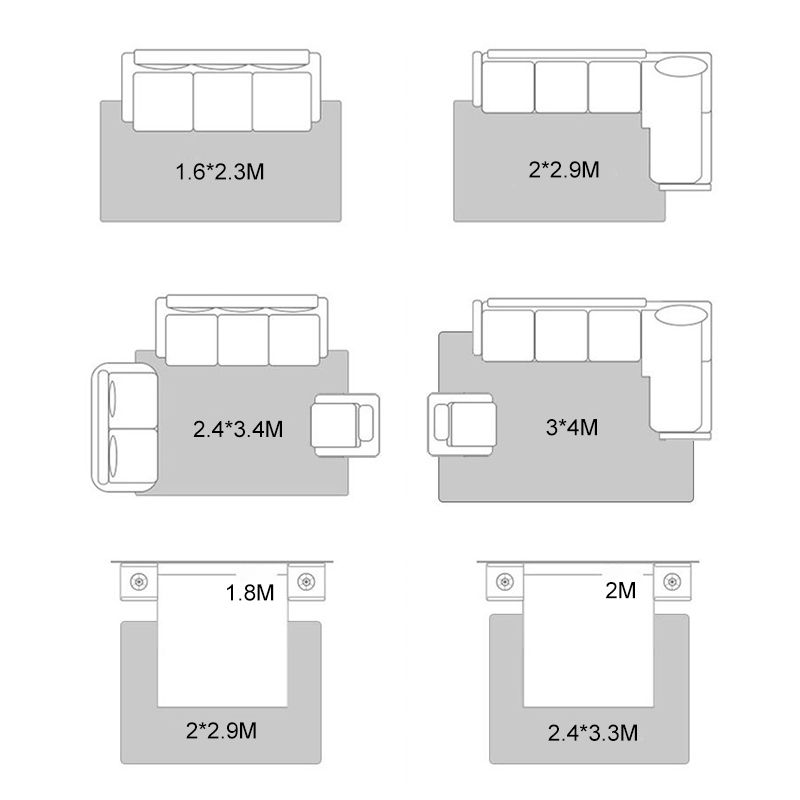 Lichtgroene kleurblokklaap polyester eenvoudig vloerkleurbestendig vloerkleed voor woningdecoratie