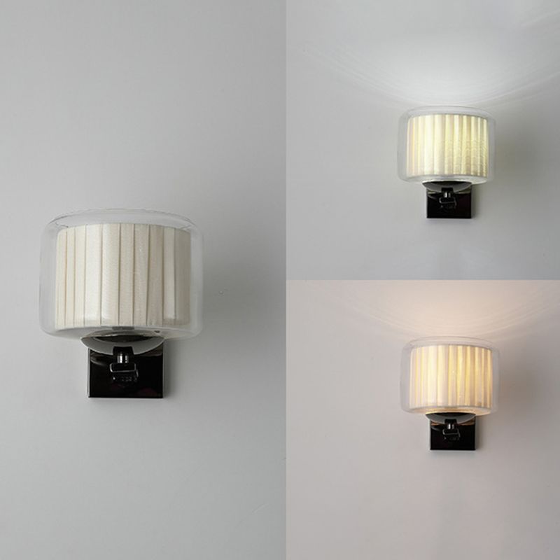 Modern Wall Lamp Household Clear Glass Wall Mount Lighting for Sitting Room