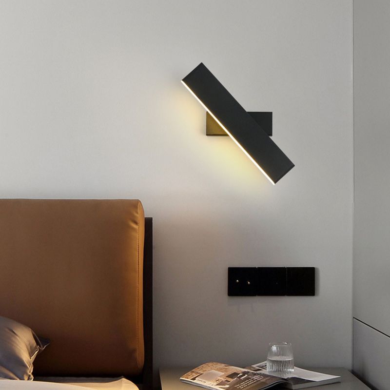 1-Licht linearer Schatten Wandleuchten moderner Metallmontageleuchte Metallmontage