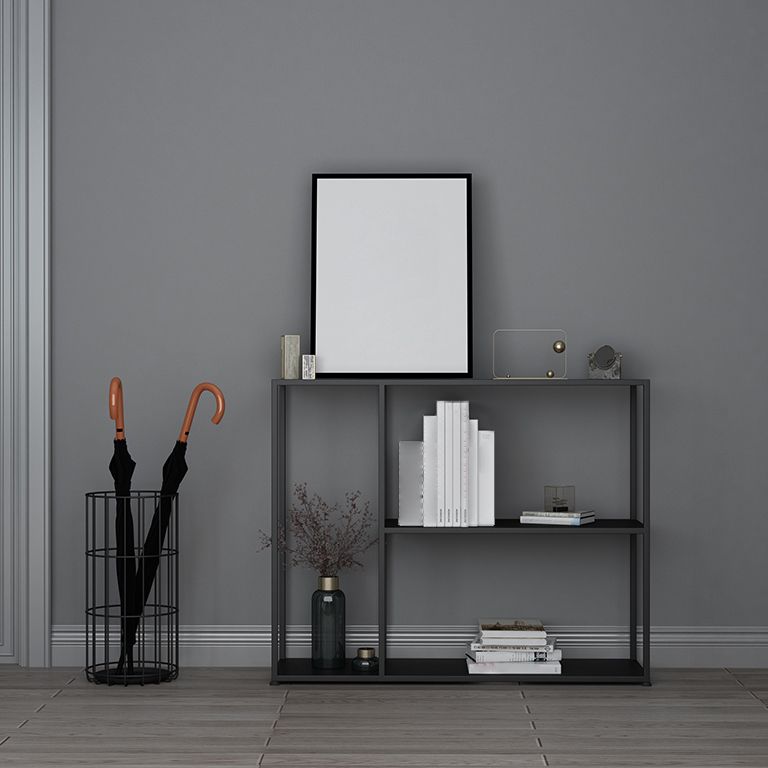 Etagere Metal Bookshelf Industrial Open Back Storage Bookcase