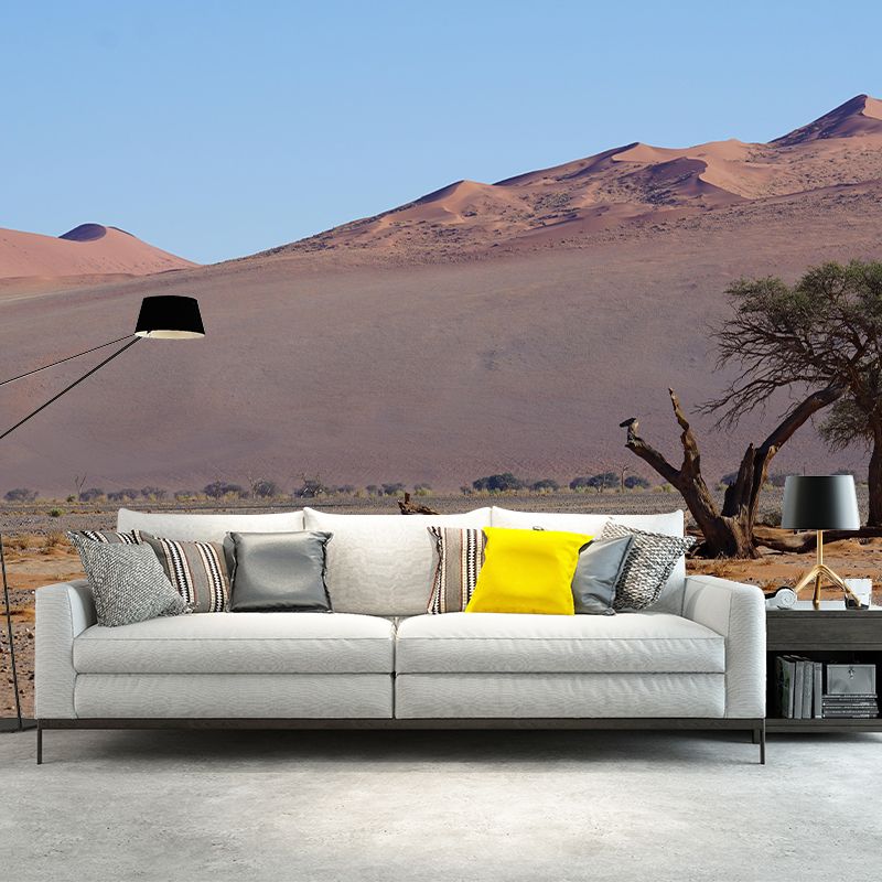 Desert Landscape Wall Mural Wallpaper Modern Style Mildew Resistant for Room
