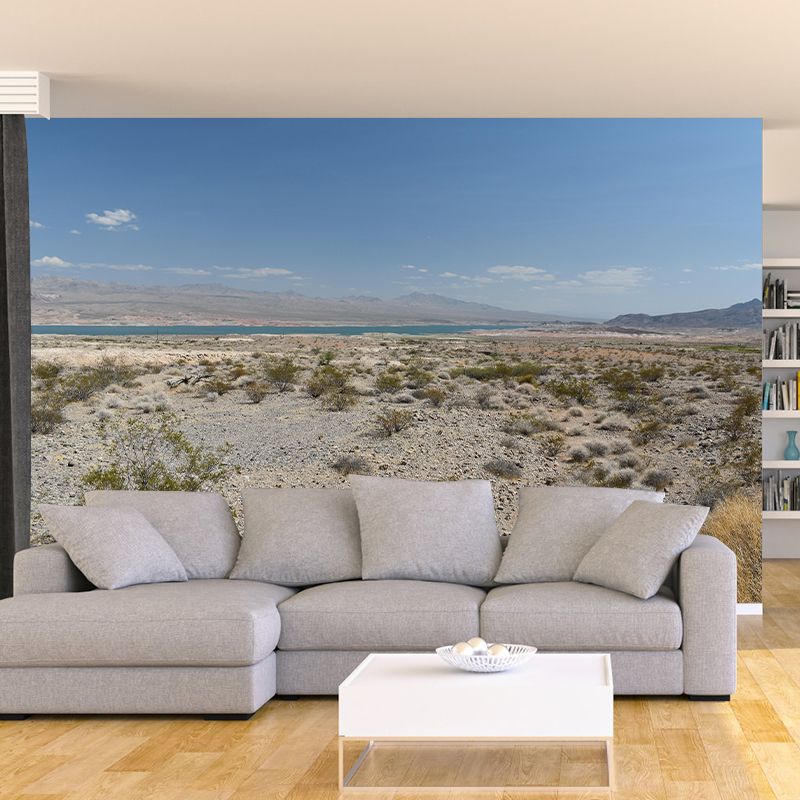 Desert Landscape Wall Mural Wallpaper Modern Mildew Resistant for Decoration