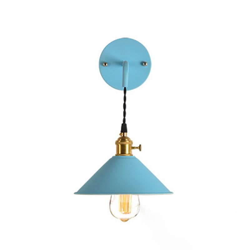 1 Light Tapered Wall Sconce Lights Modern Wall Lamp Metal Sconce Lights