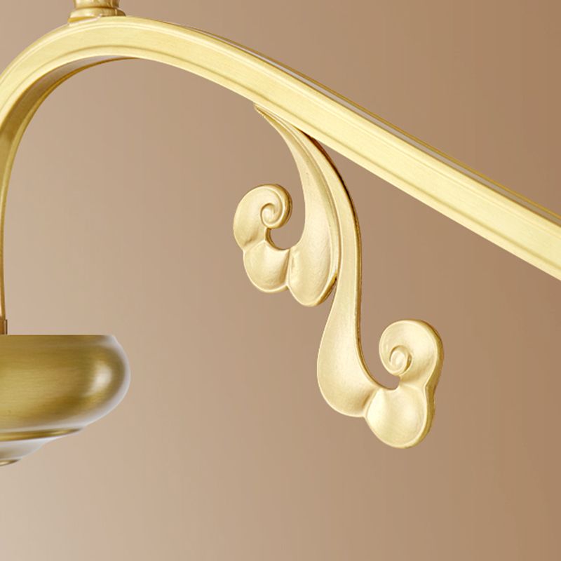 Isola contemporanea illuminazione vetro a campana 3 luce dell'isola luce in oro