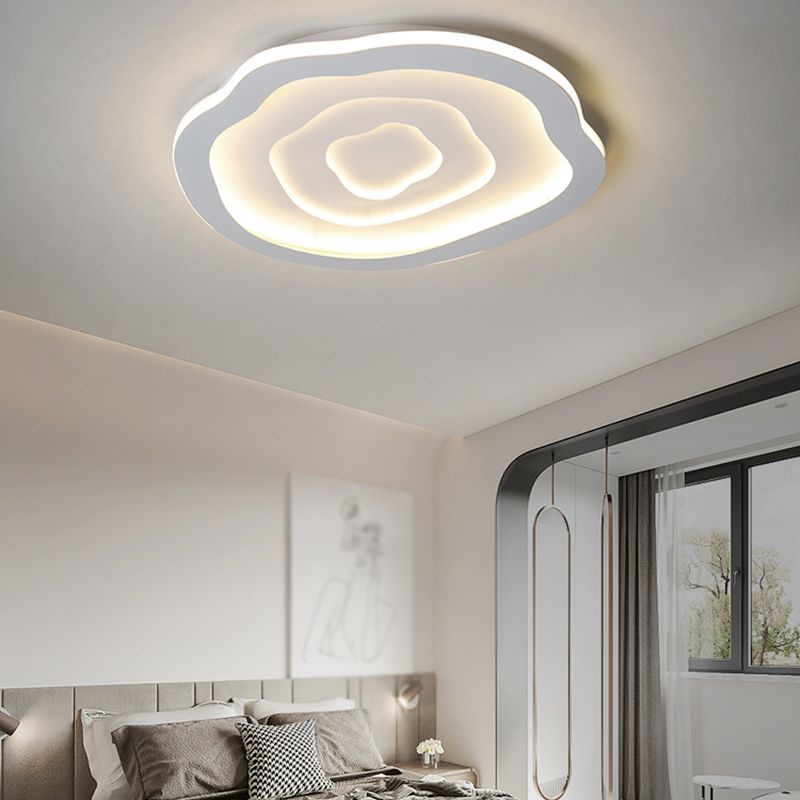 Moderne Einfachheit LED Unterputz schmiedeeiserne geometrische Deckenbefestigung mit Silikonschild