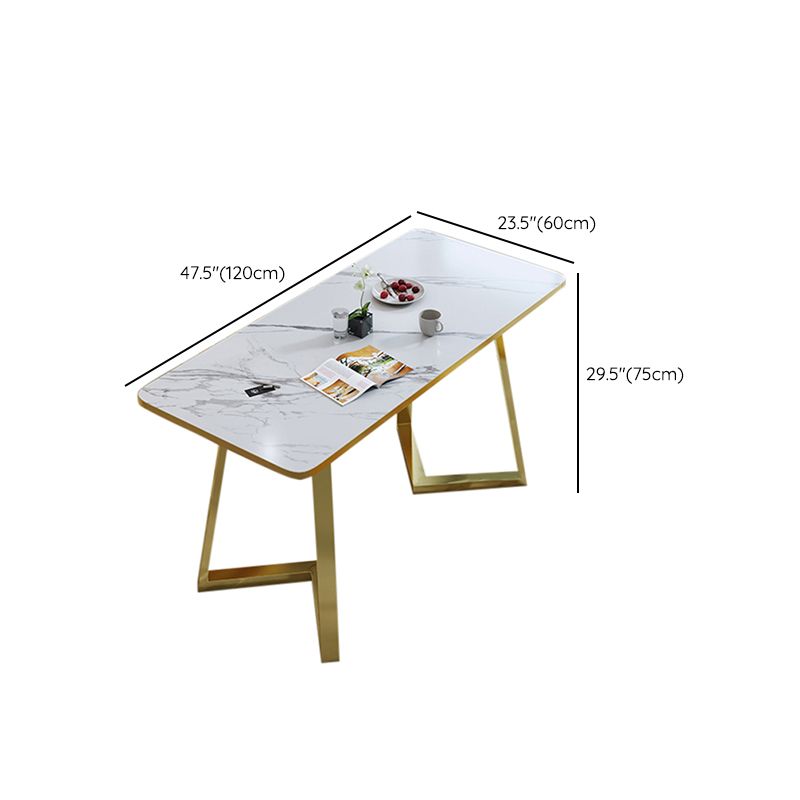 5 Piece Rectangle Shape Wood Top Dining Room Chair and Table Set