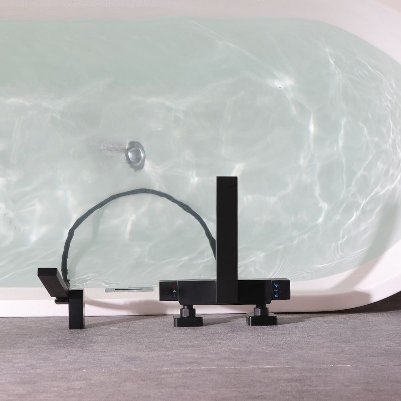 Wall Mounted Metal Freestanding Tub Filler Single Handle Freestanding Faucet