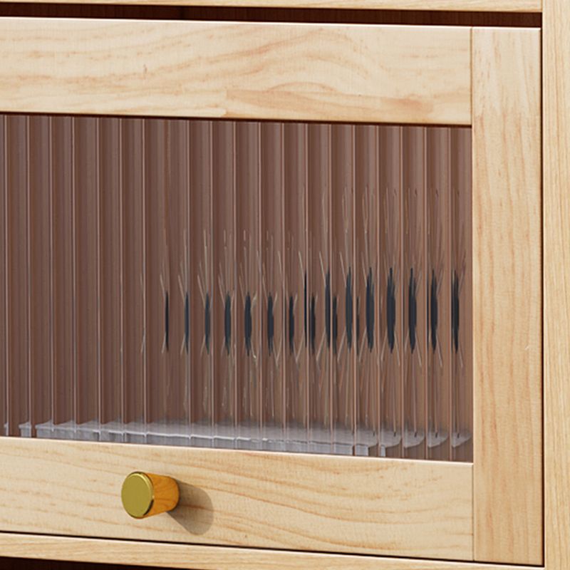 Scandinavian Closed Back Standard Bookshelf Wooden Bookcase with Shelves