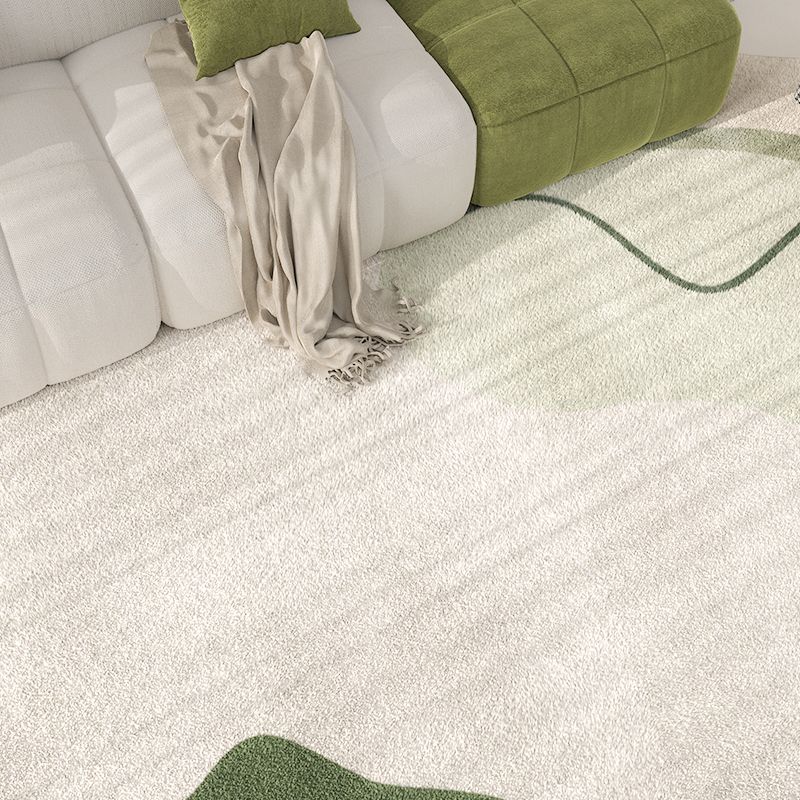 Novelty Contrast Color Area Rug Modern Carpet Non-Slip Backing Wool Indoor Rug