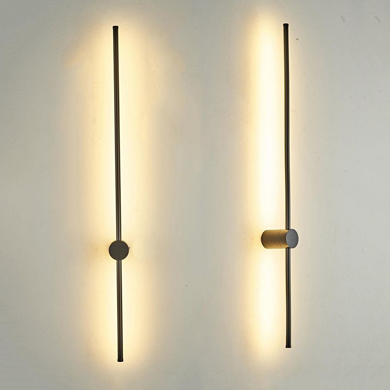 Lámina de pared de línea LED de minimalismo nórdico diseño rotativo