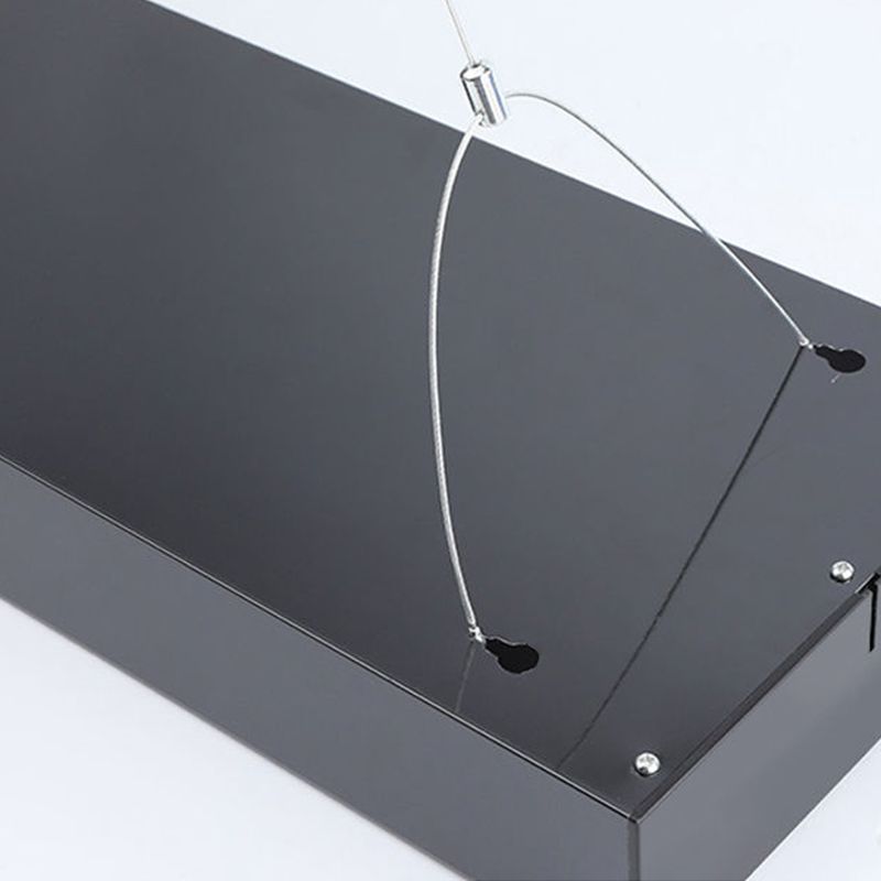 Bureau de style contemporain Rectangle en forme de pendentif LED Lumières décoratives