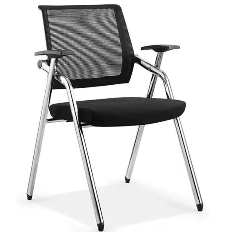 Mesh Mid Back Conference Chair Contemporary Fixed Arms Office Chair