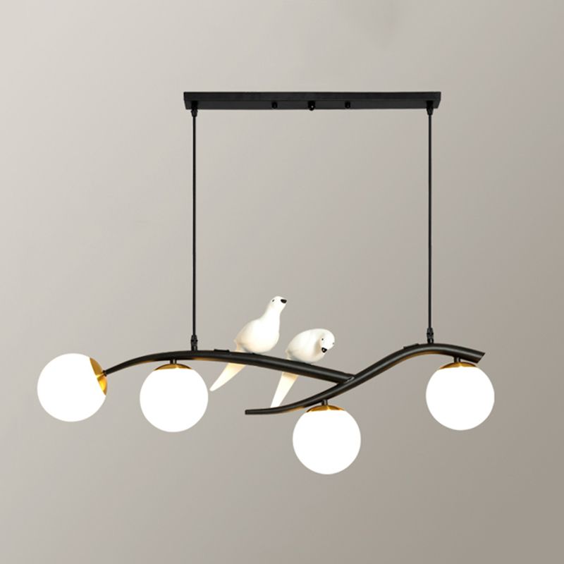 Modern Pendant Lighting for Kitchen Island Linear Island Lighting in Black